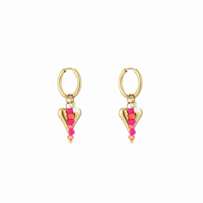 SUMMER HEART OORBELLEN