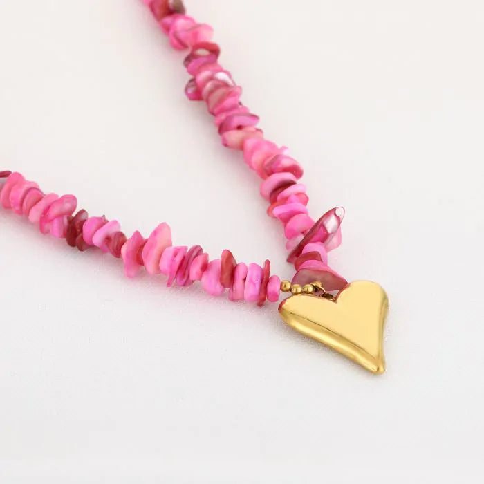 SUMMER COLOR PINK KETTING
