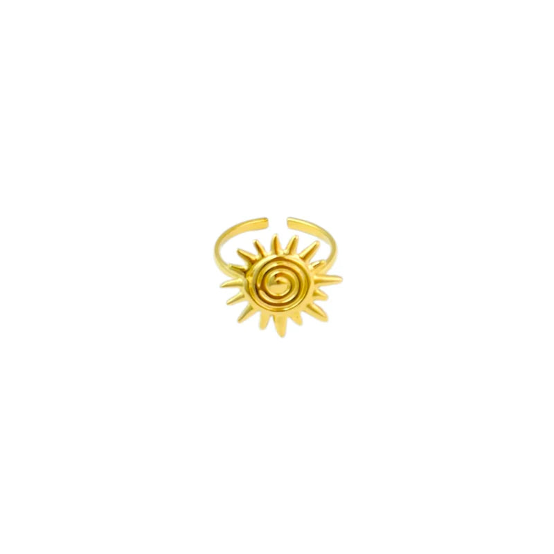 Ring met zon goud