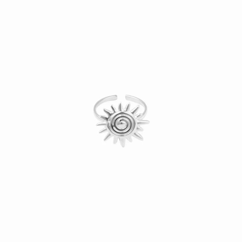 Zon ring zilver