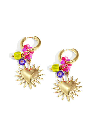 Glowing Happy Charm Earrings