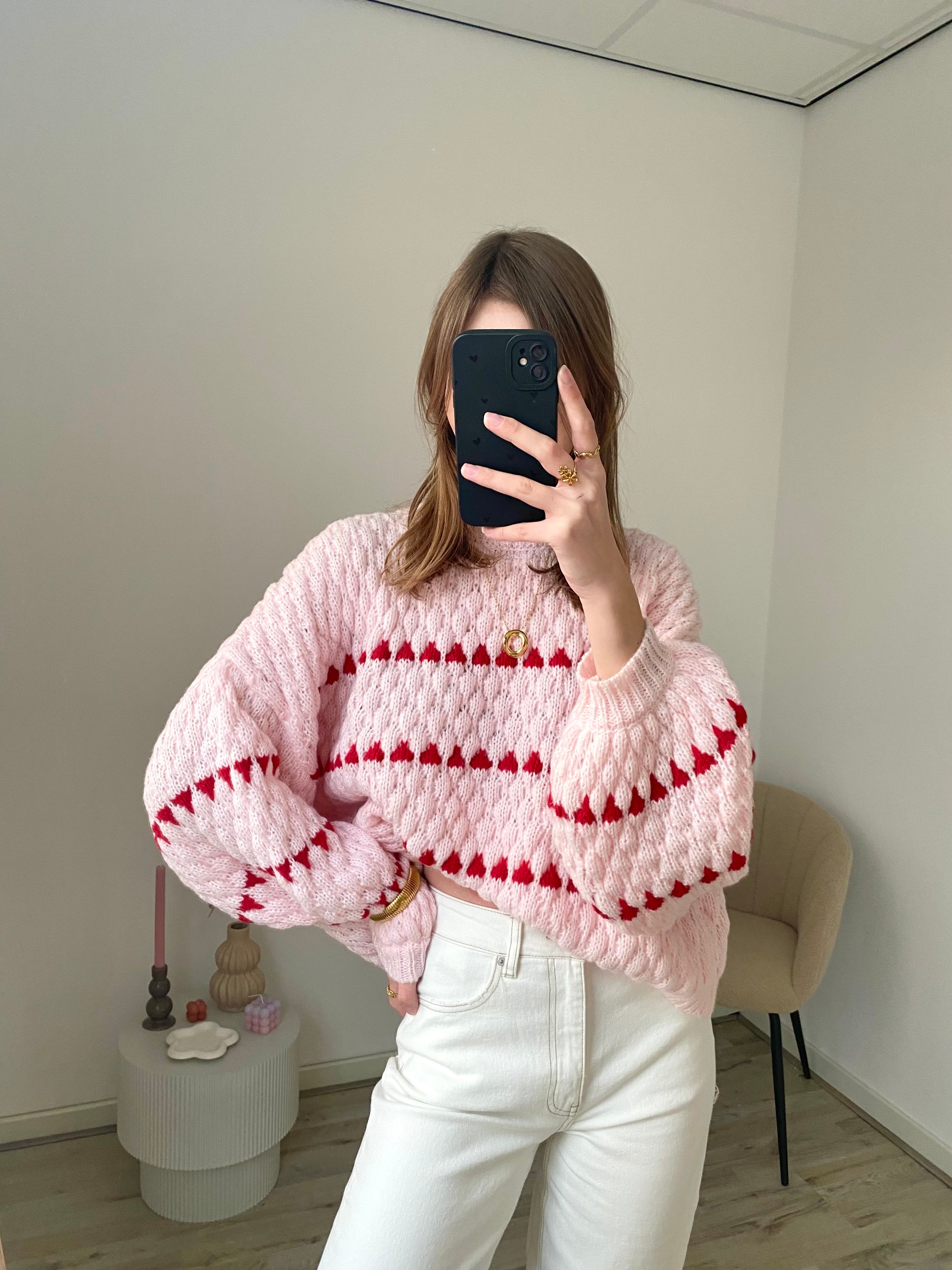Lune Sweater - Pink/Red