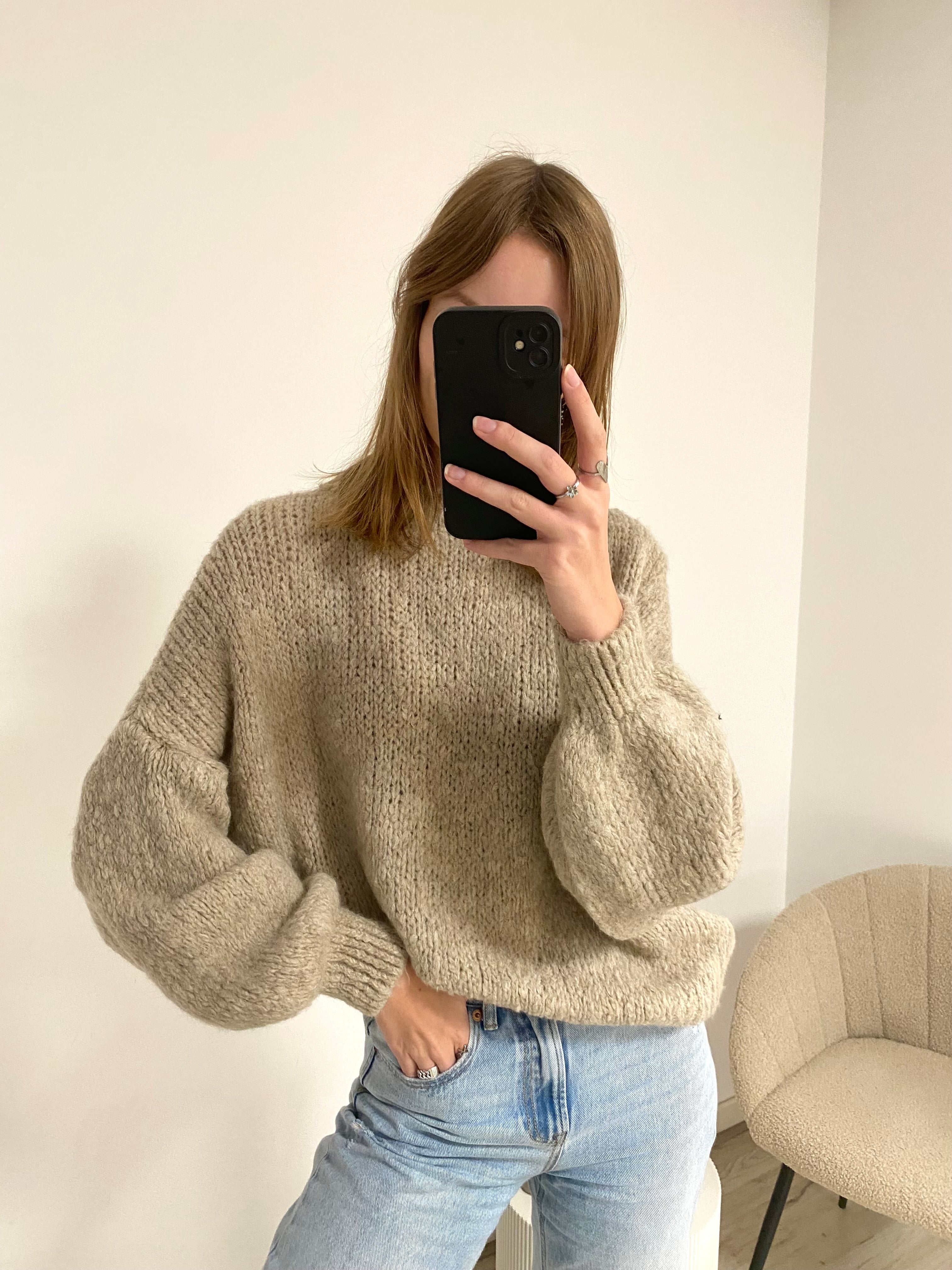 Katie Get Comfy Knit - Beige