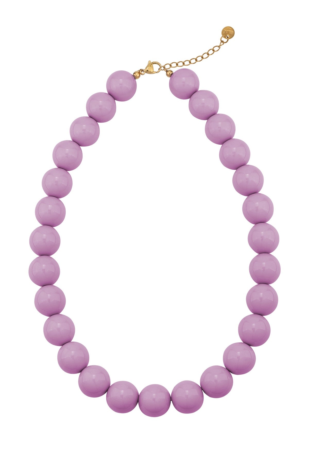 My Vibe Off Beaded Necklace - Purple