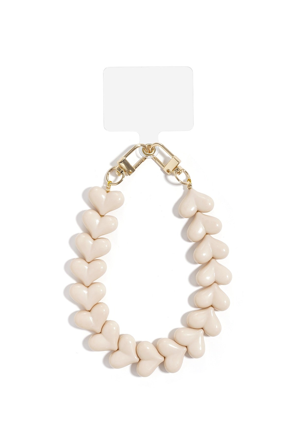 Phonecord Hearts - Beige