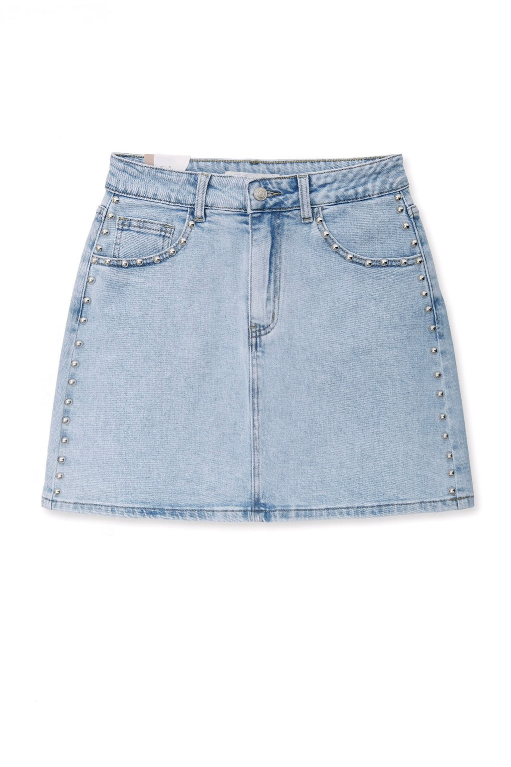 Denim Stud Skirt - Blue *Pre order ~11 juni