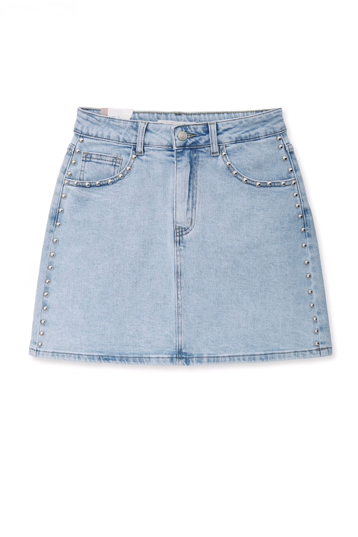Denim Stud Skirt - Blue *Pre order ~11 juni