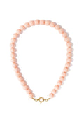 Color Pop Beaded Necklace - Coral