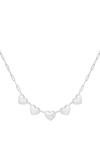 SMALL HEART STUDS KETTING