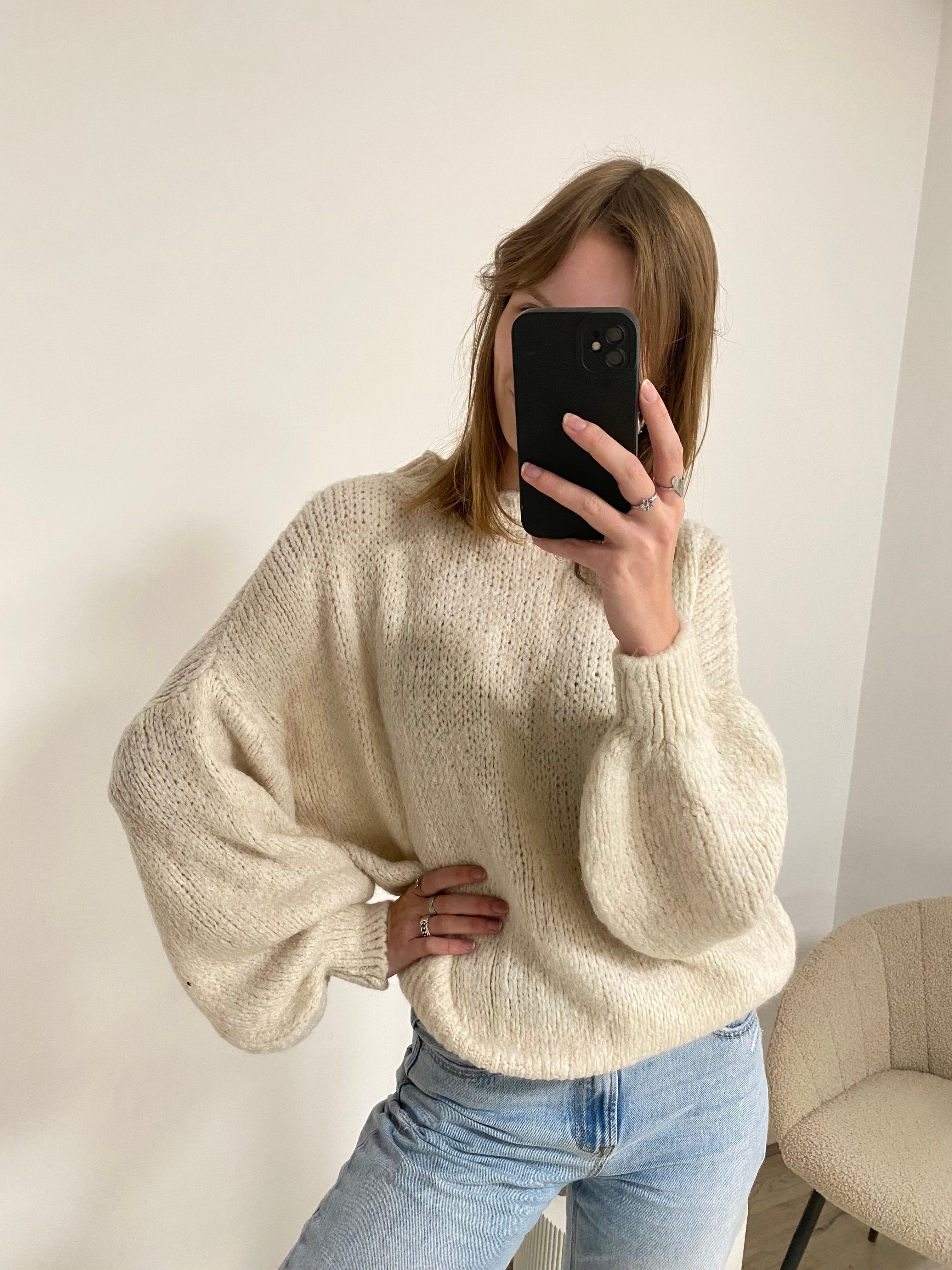 Katie Get Comfy Knit - Crème