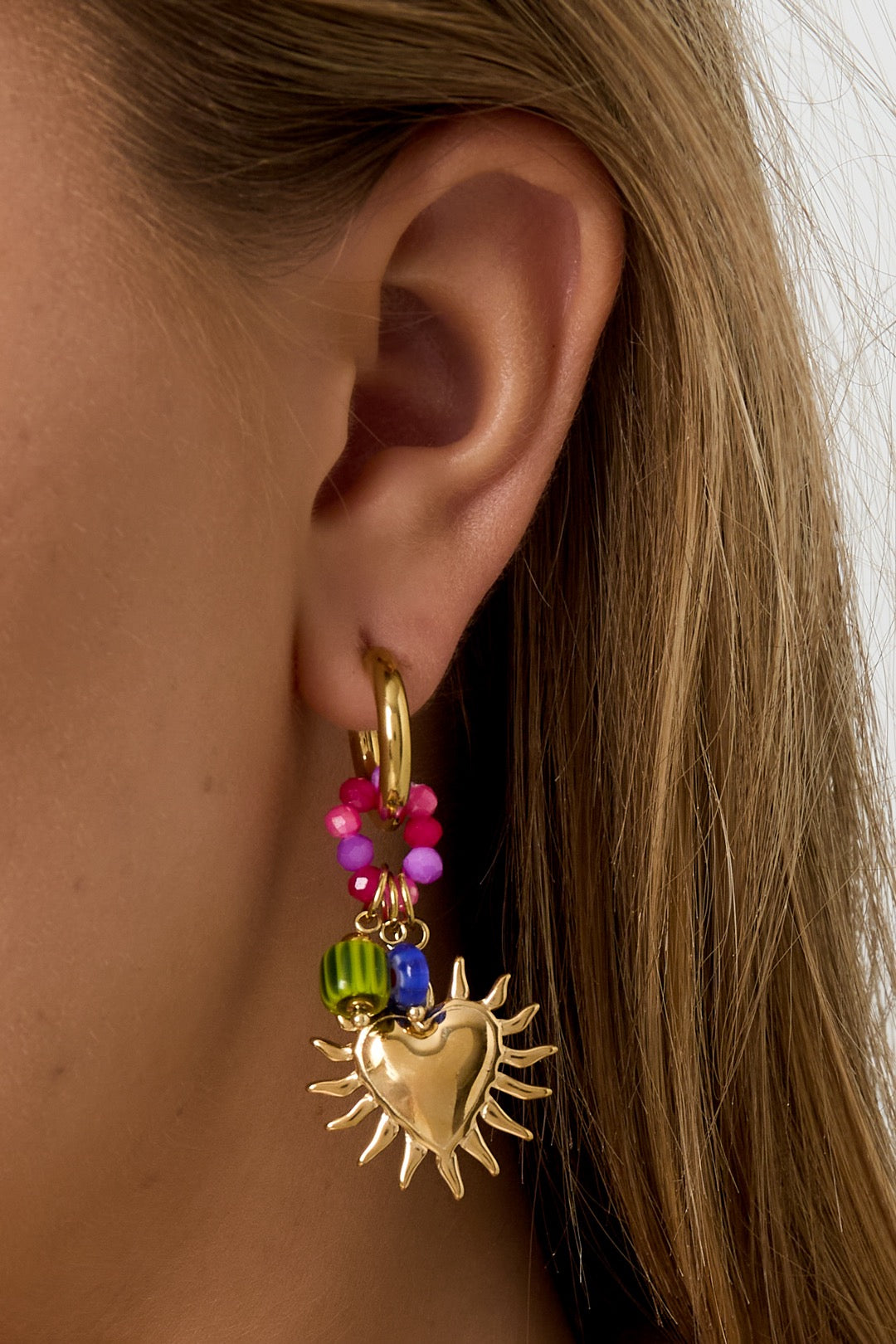 Glowing Happy Charm Earrings
