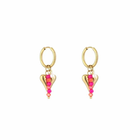 SUMMER HEART OORBELLEN
