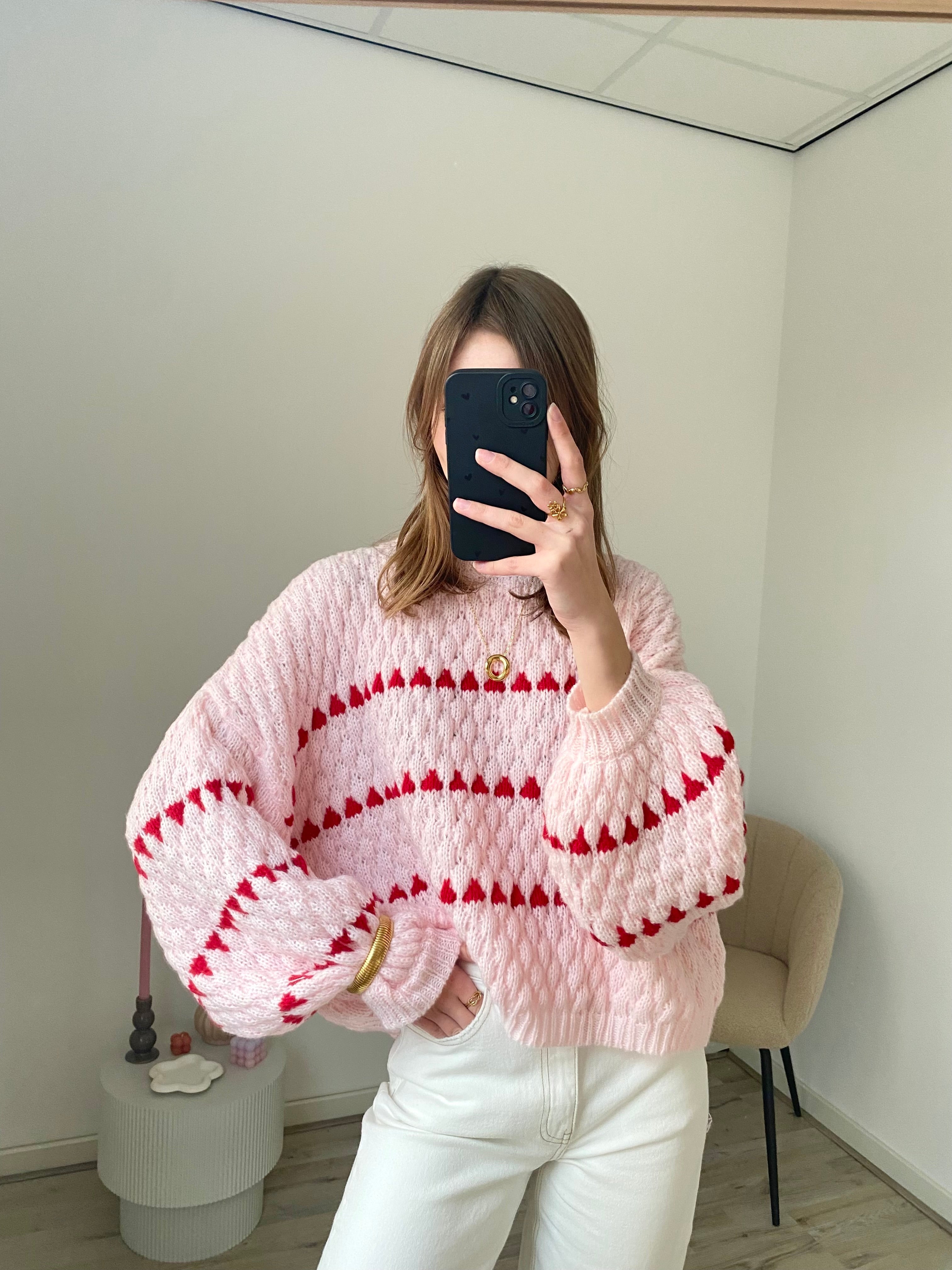 Lune Sweater - Pink/Red