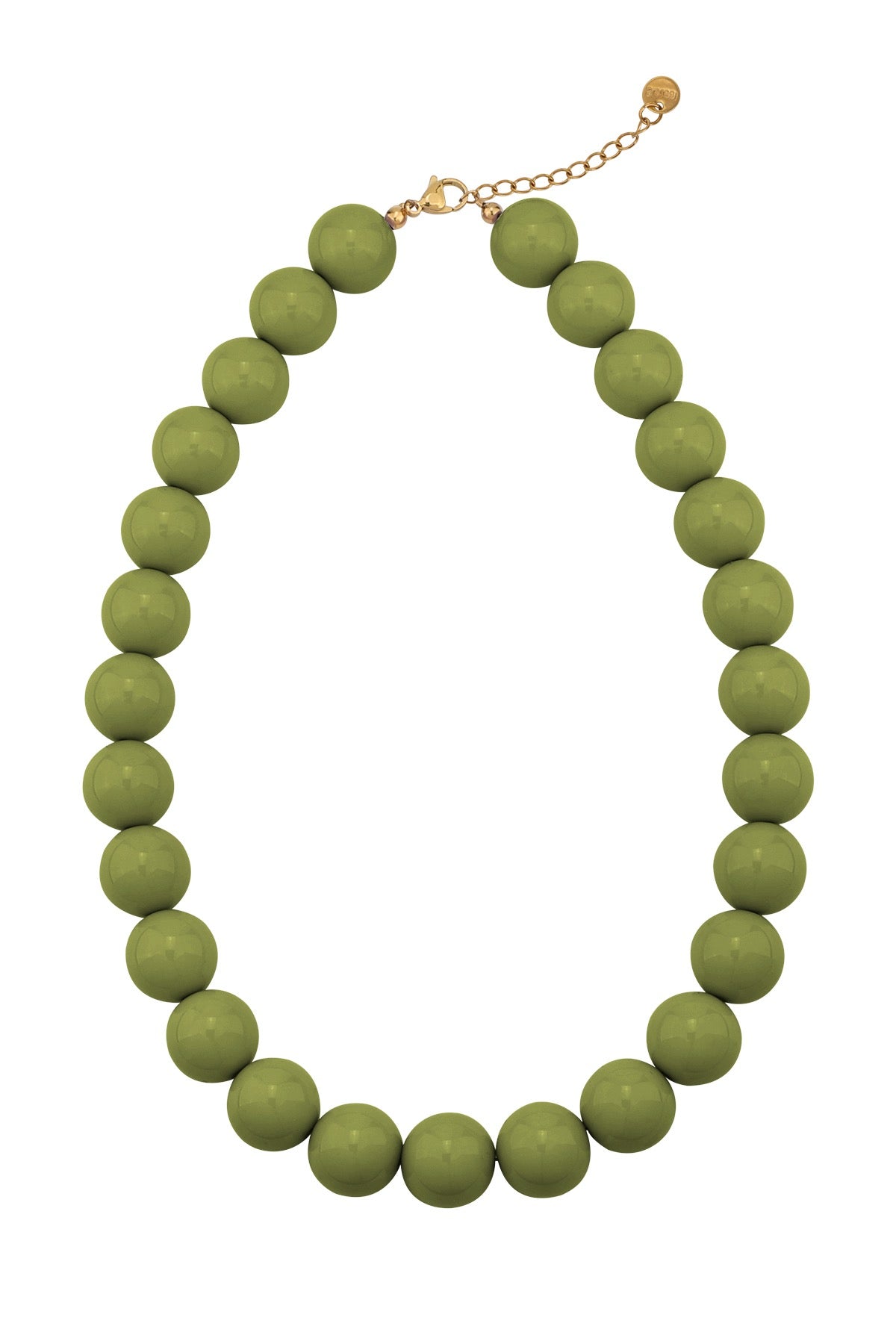 My Vibe Off Beaded Necklace - Dark Green