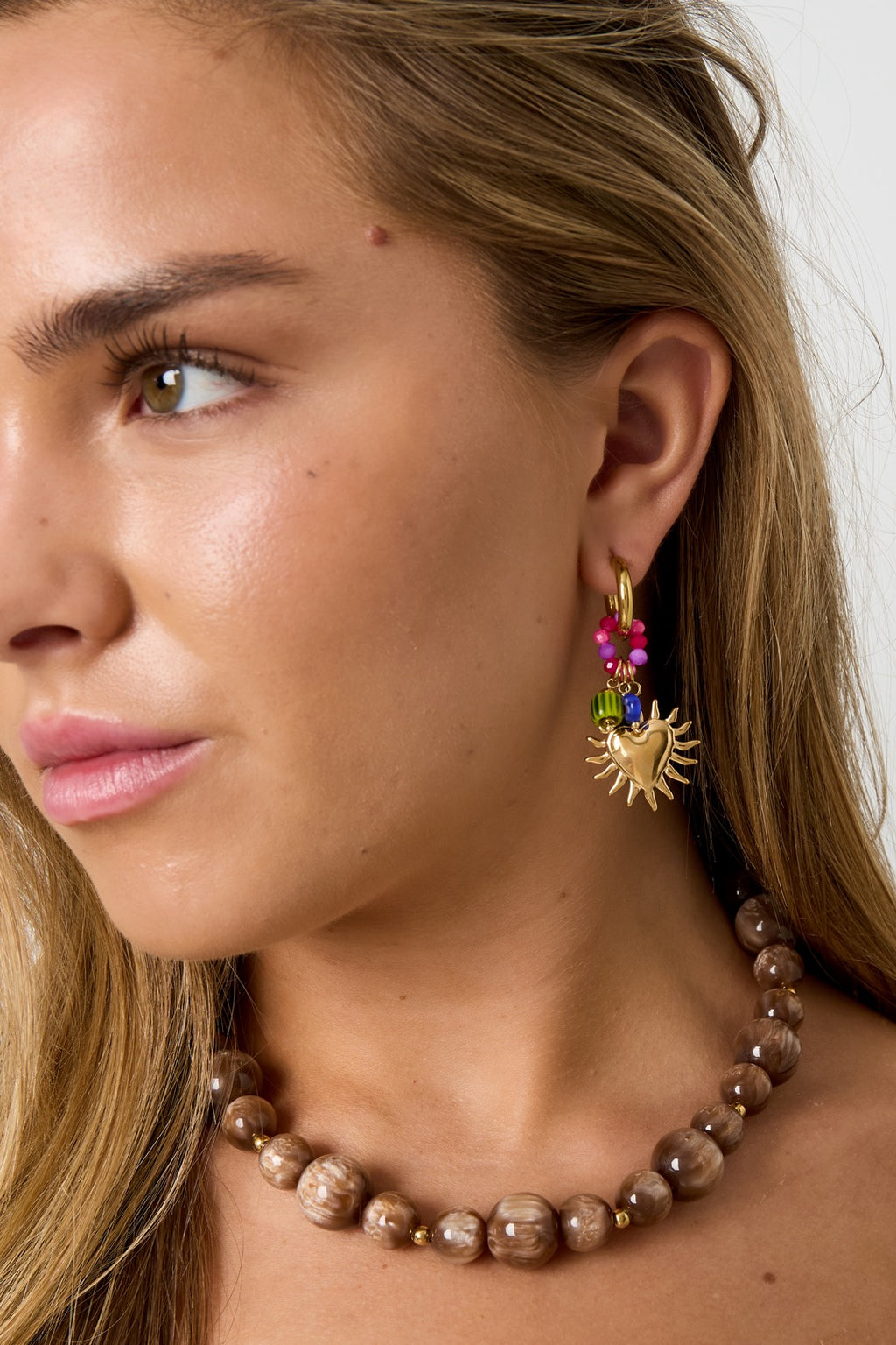 Glowing Happy Charm Earrings