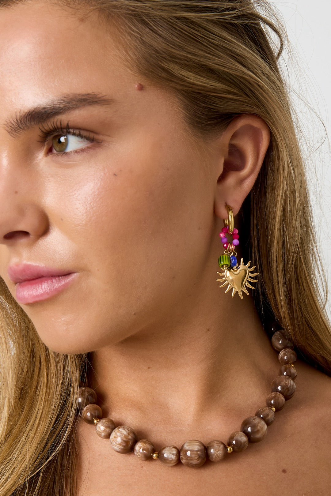 Glowing Happy Charm Earrings