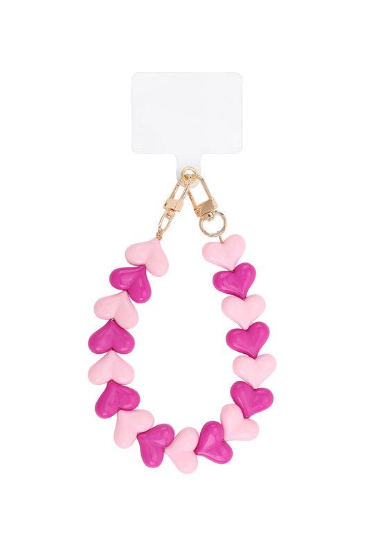 DOUBLE HEARTS PHONE CORD