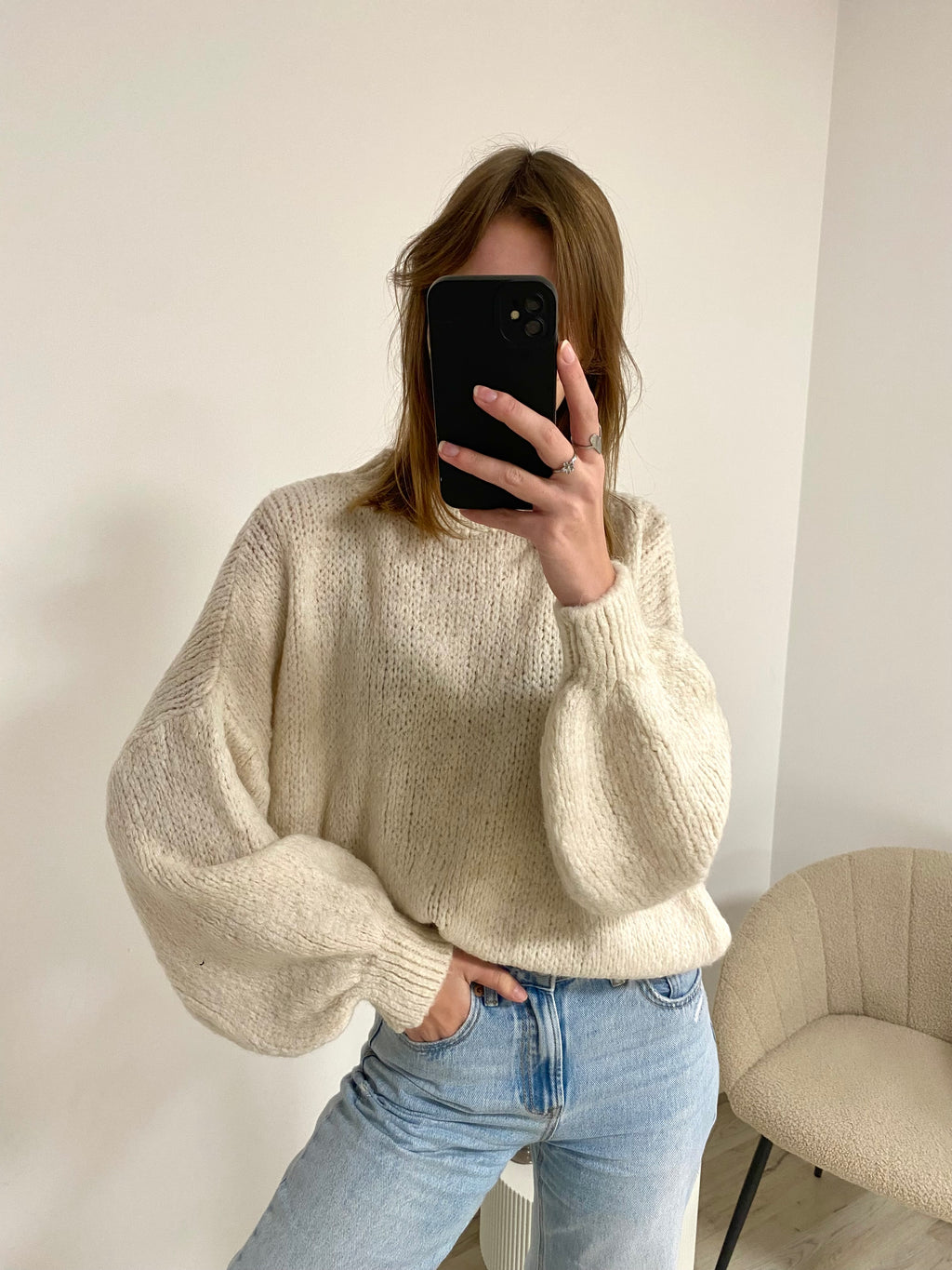Katie Get Comfy Knit - Crème
