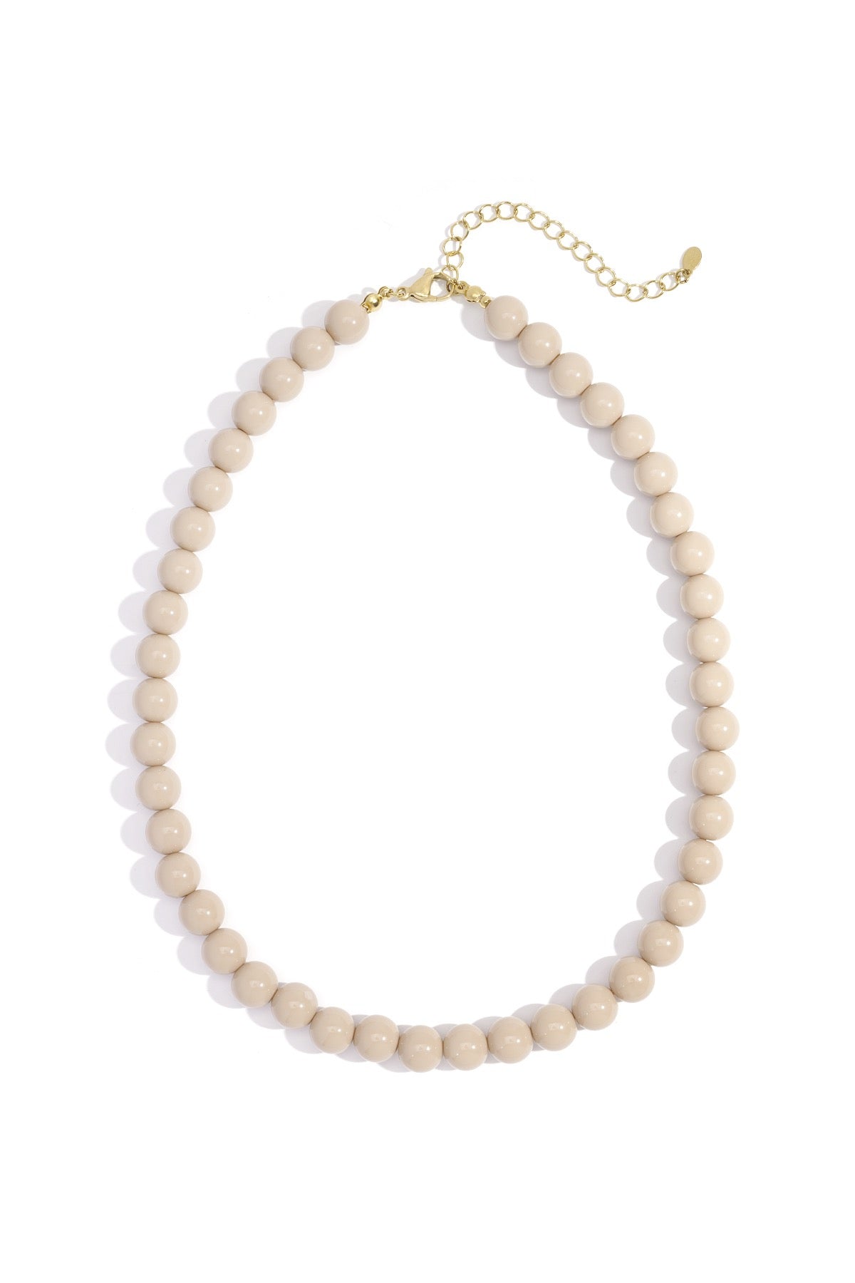 Be Ready Beaded Necklace - Beige