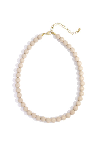 Be Ready Beaded Necklace - Beige