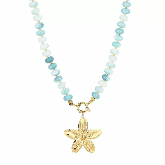 FLOWERY BLUE KETTING