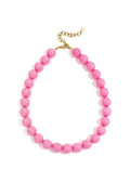 My Vibe Off Beaded Necklace - Popping Pink