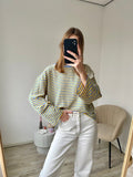 Olivia Striped Longsleeve - Blue/Yellow