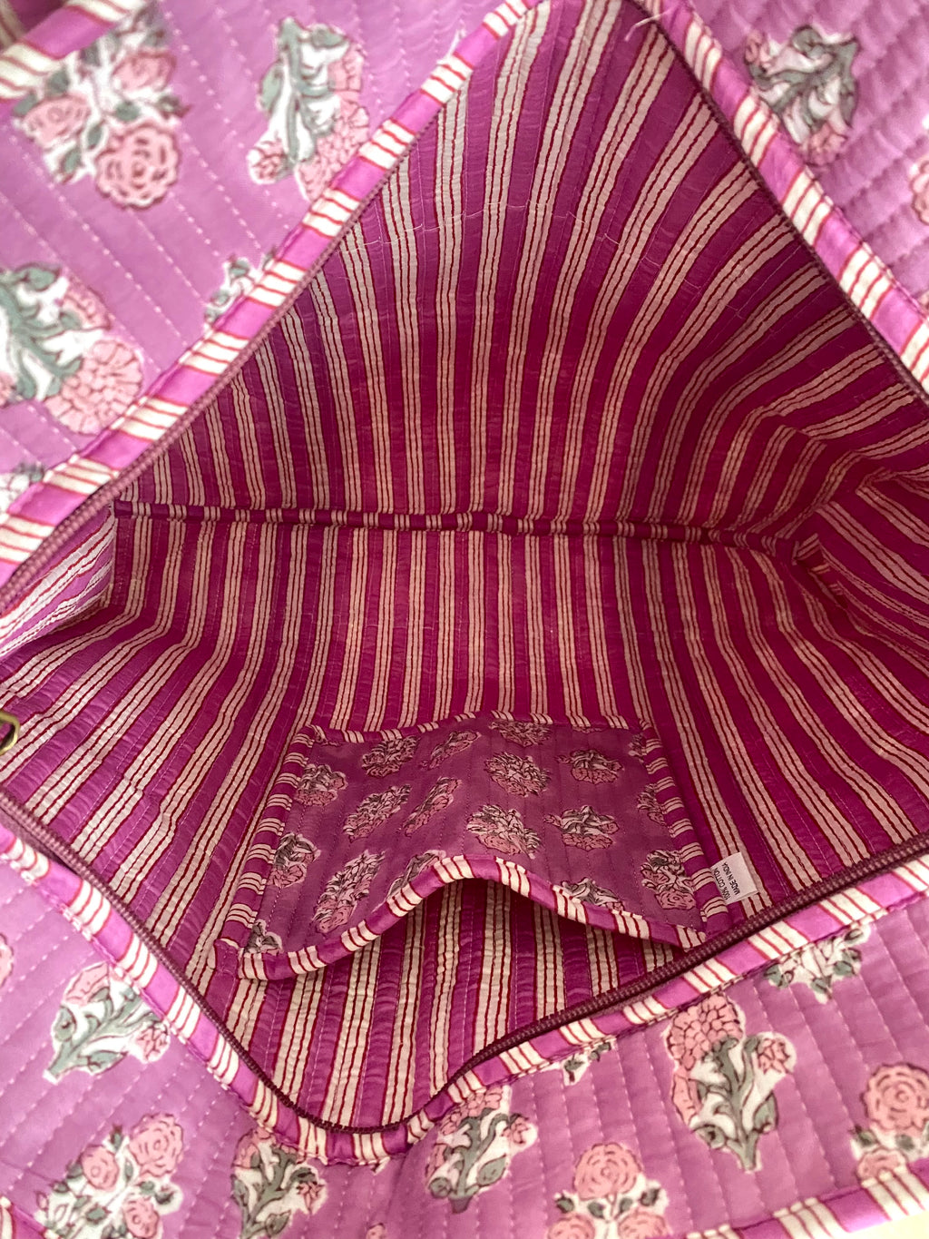 Cute Flowery Lila Ibiza Shopper