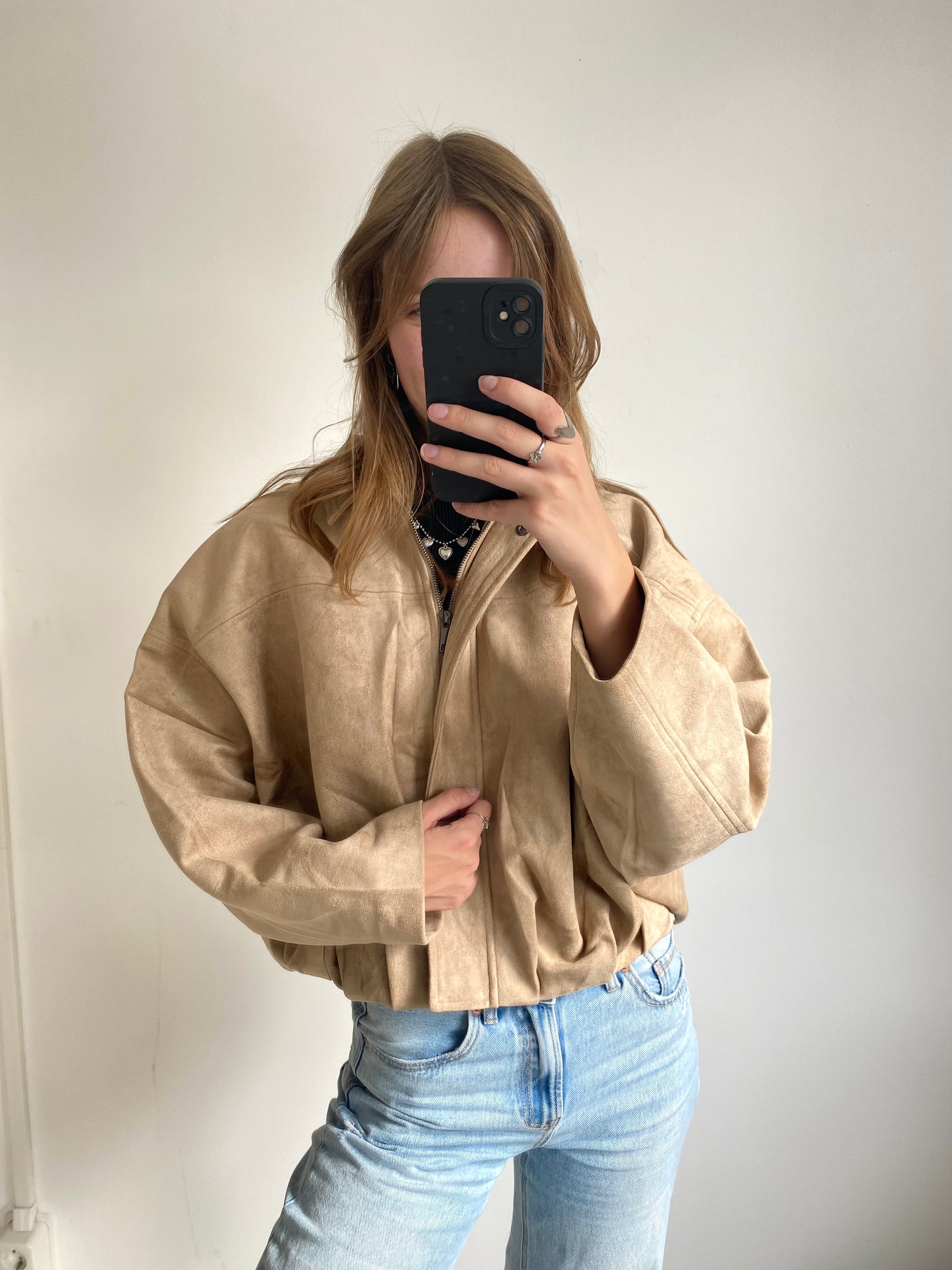 VIRAL SUÈDE JACKET BEIGE