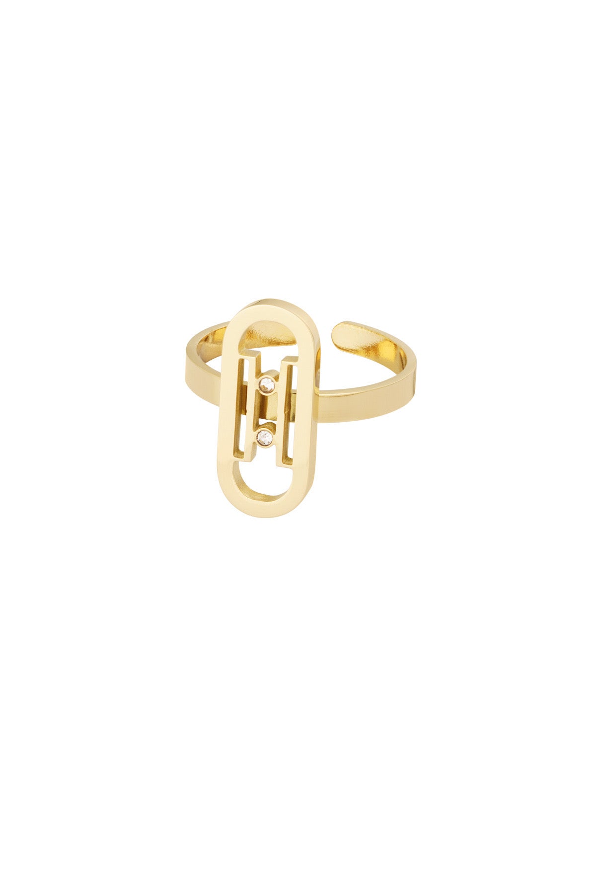 Gouden verstelbare waterproof ring