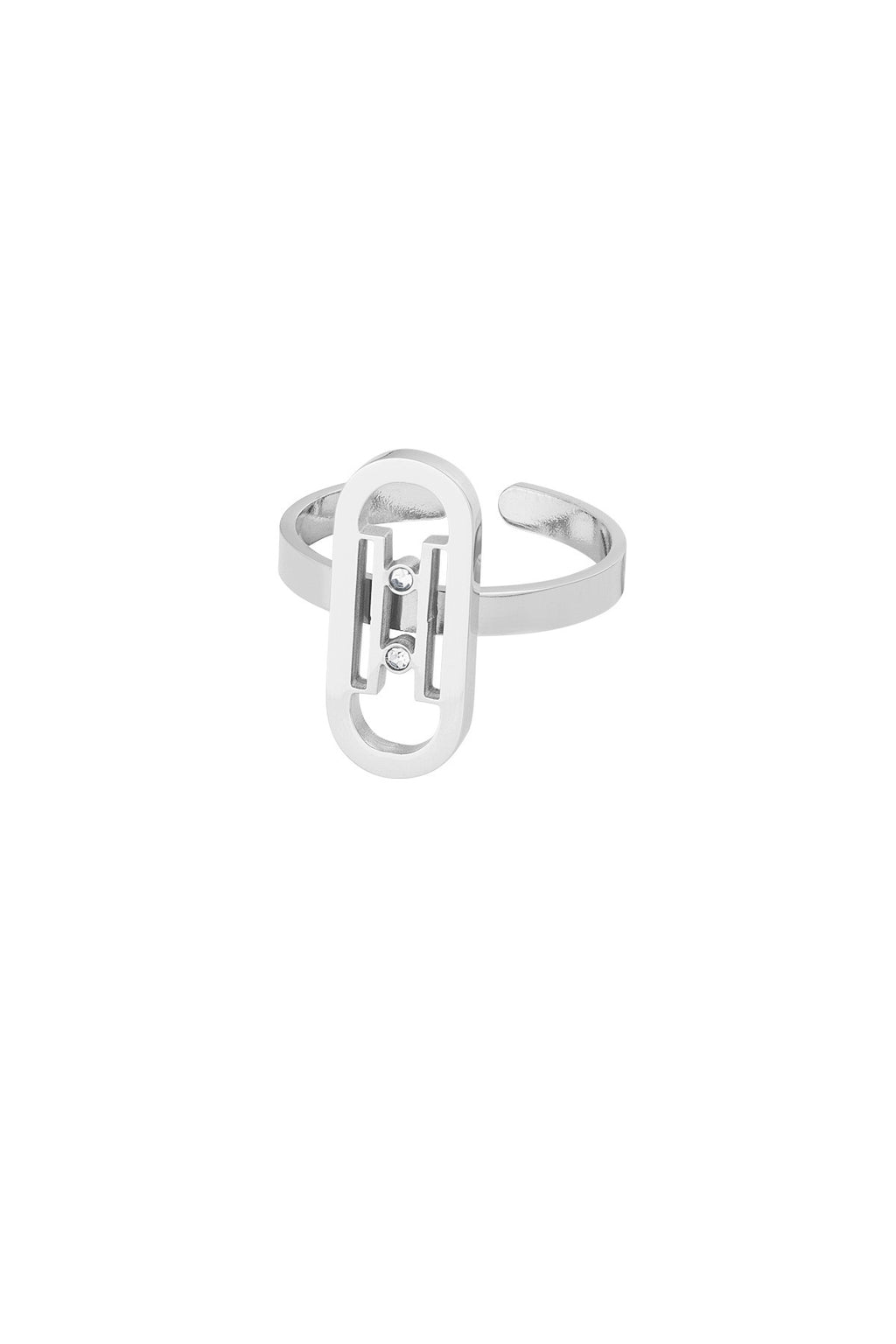 Minimalistische ring zilver verstelbaar