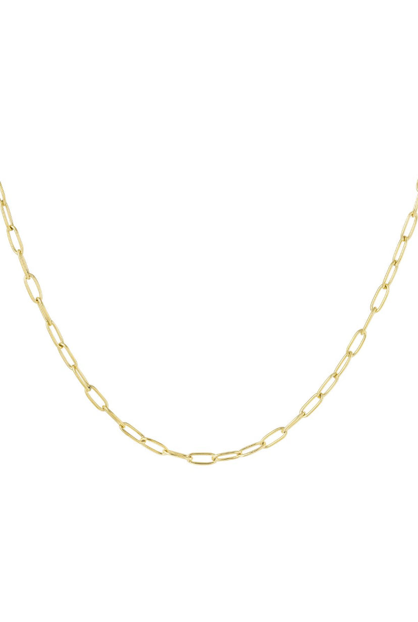 Schakelketting simpel goud