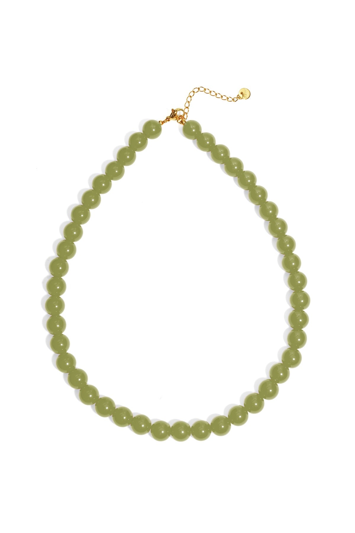 Kralenketting met groene mini kralen