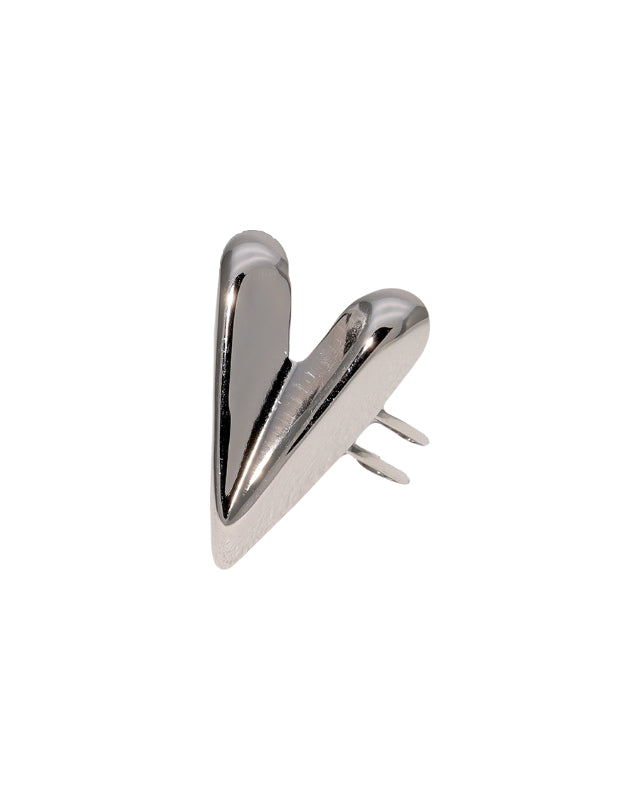 Statement grote ring met hart in het zilver