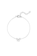 Zilveren minimalistische armband met strikje
