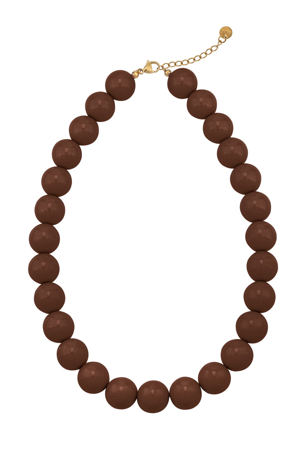 My Vibe Off Beaded Necklace - Brown