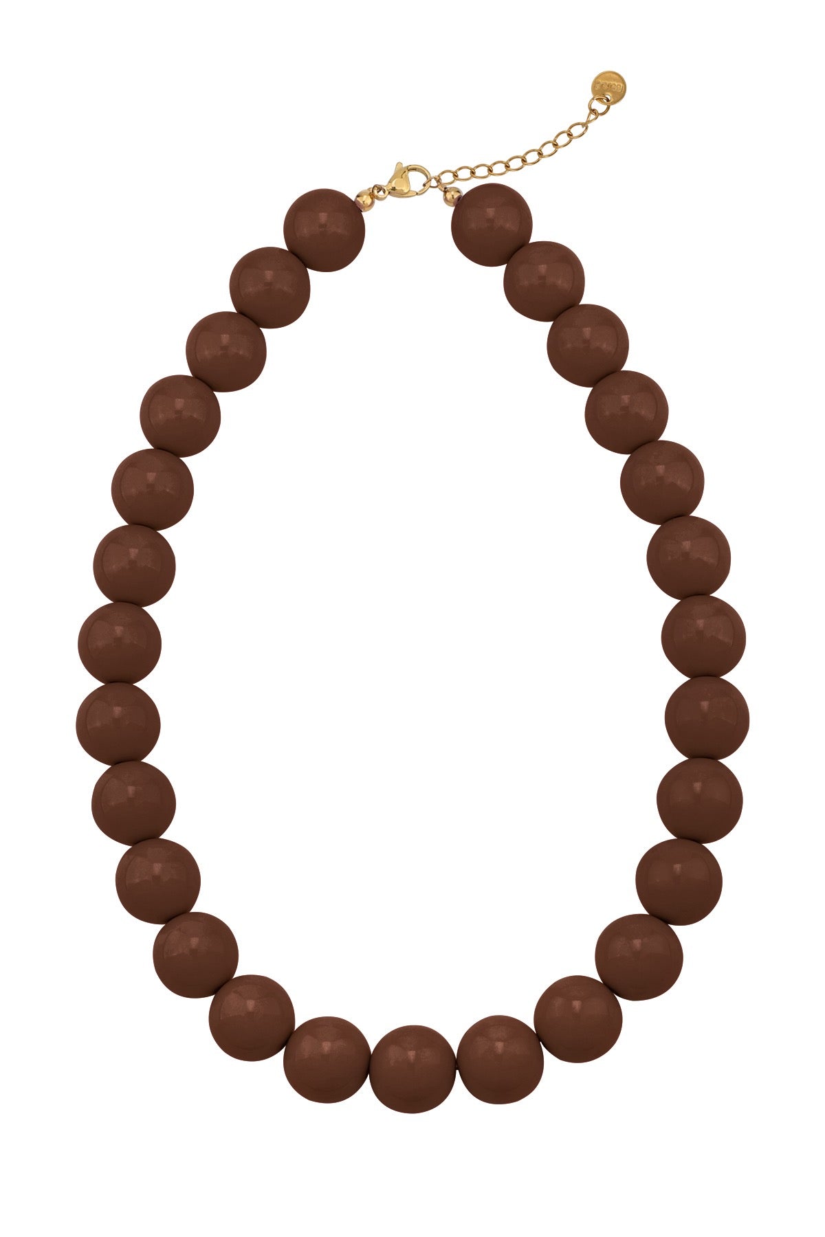 My Vibe Off Beaded Necklace - Brown