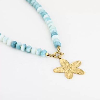 FLOWERY BLUE KETTING
