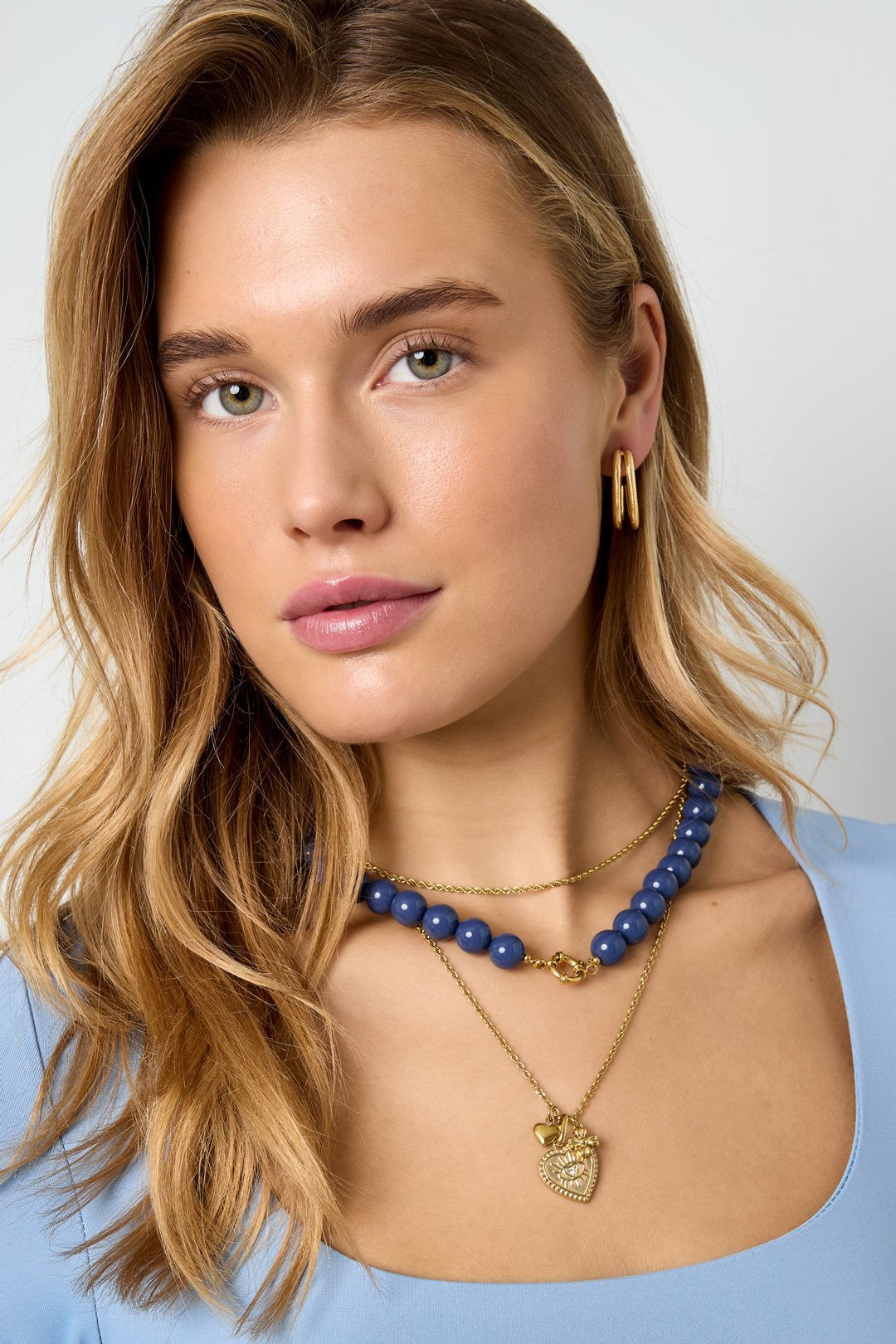 Kralenketting met middelgrote kralen