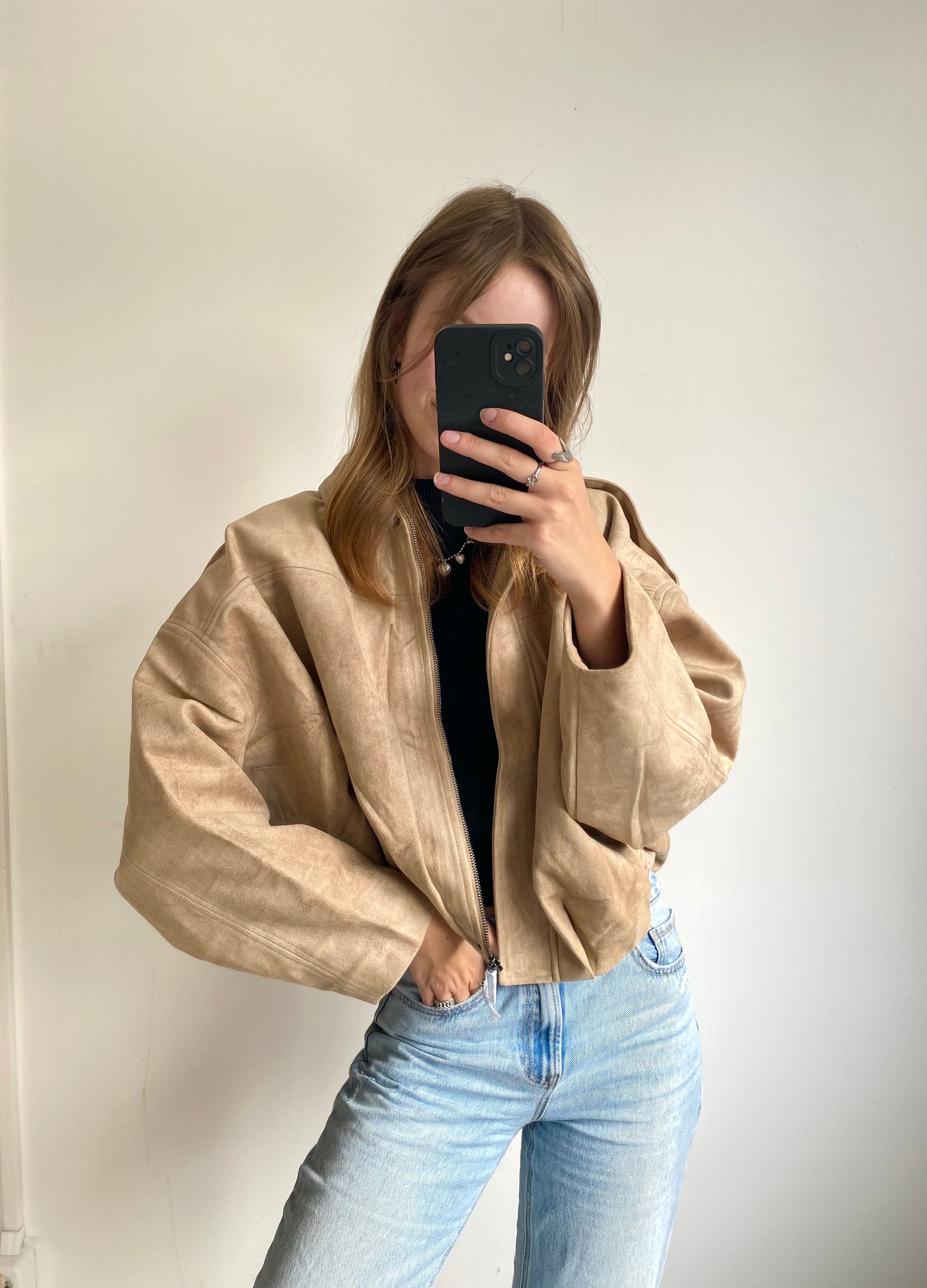 VIRAL SUÈDE JACKET BEIGE
