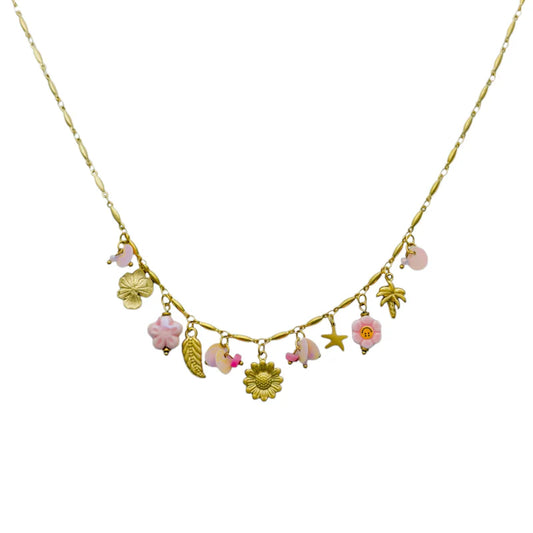 SUNSET PINK KETTING