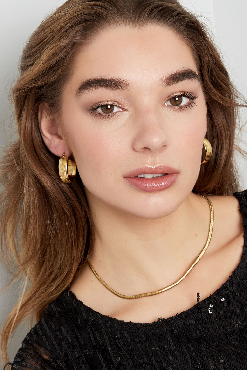 Hoops statement goudkleurig waterproof