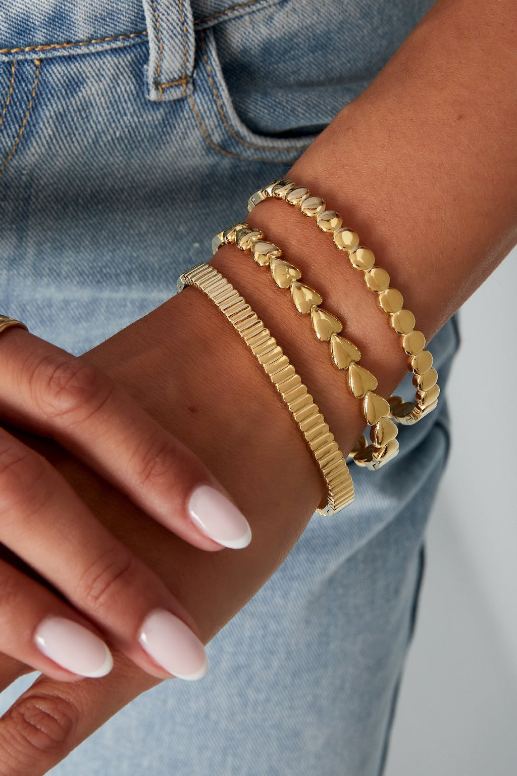 Bangle armband met stipjes