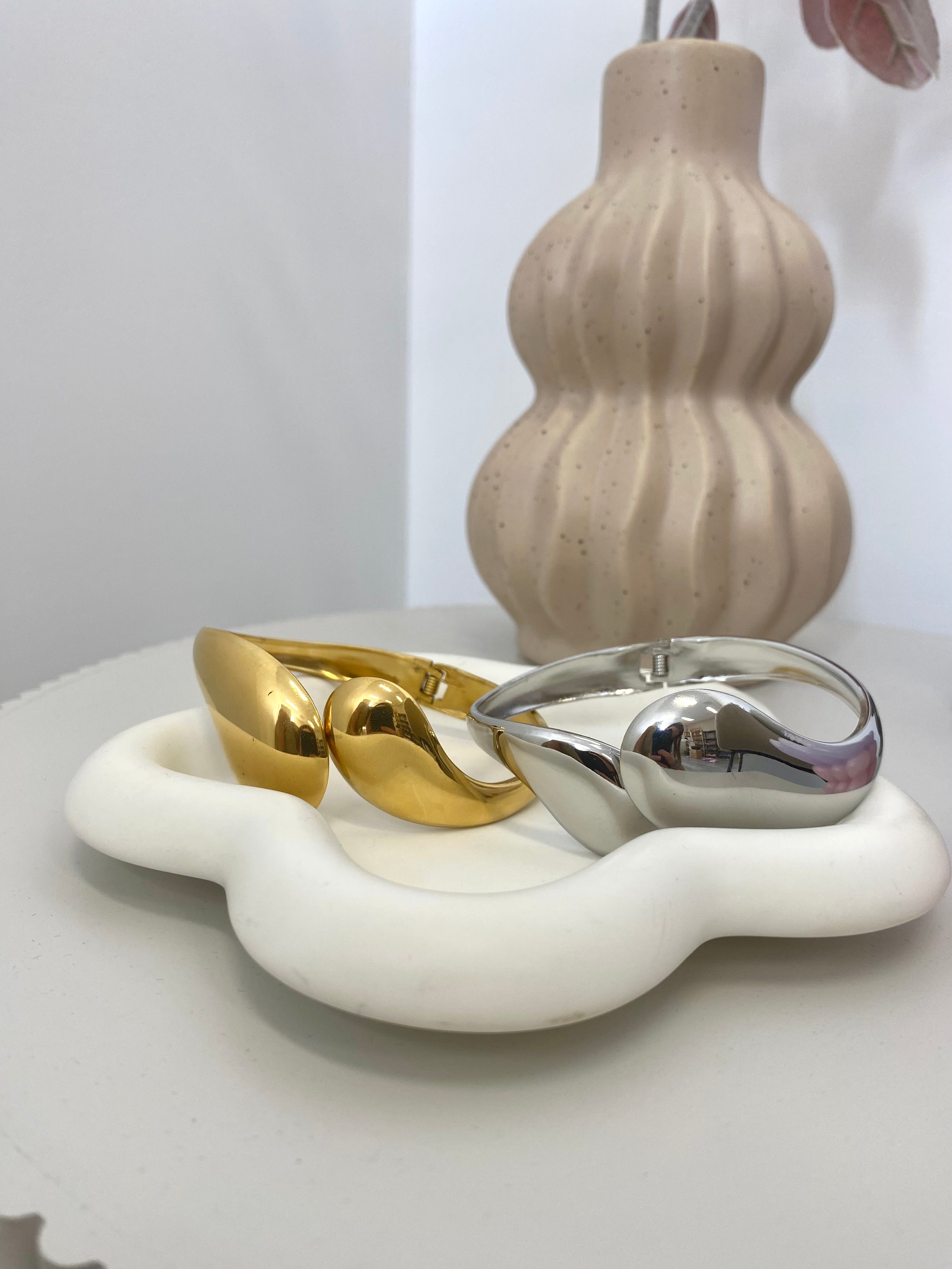 Bangle armbanden statement in goud en zilver