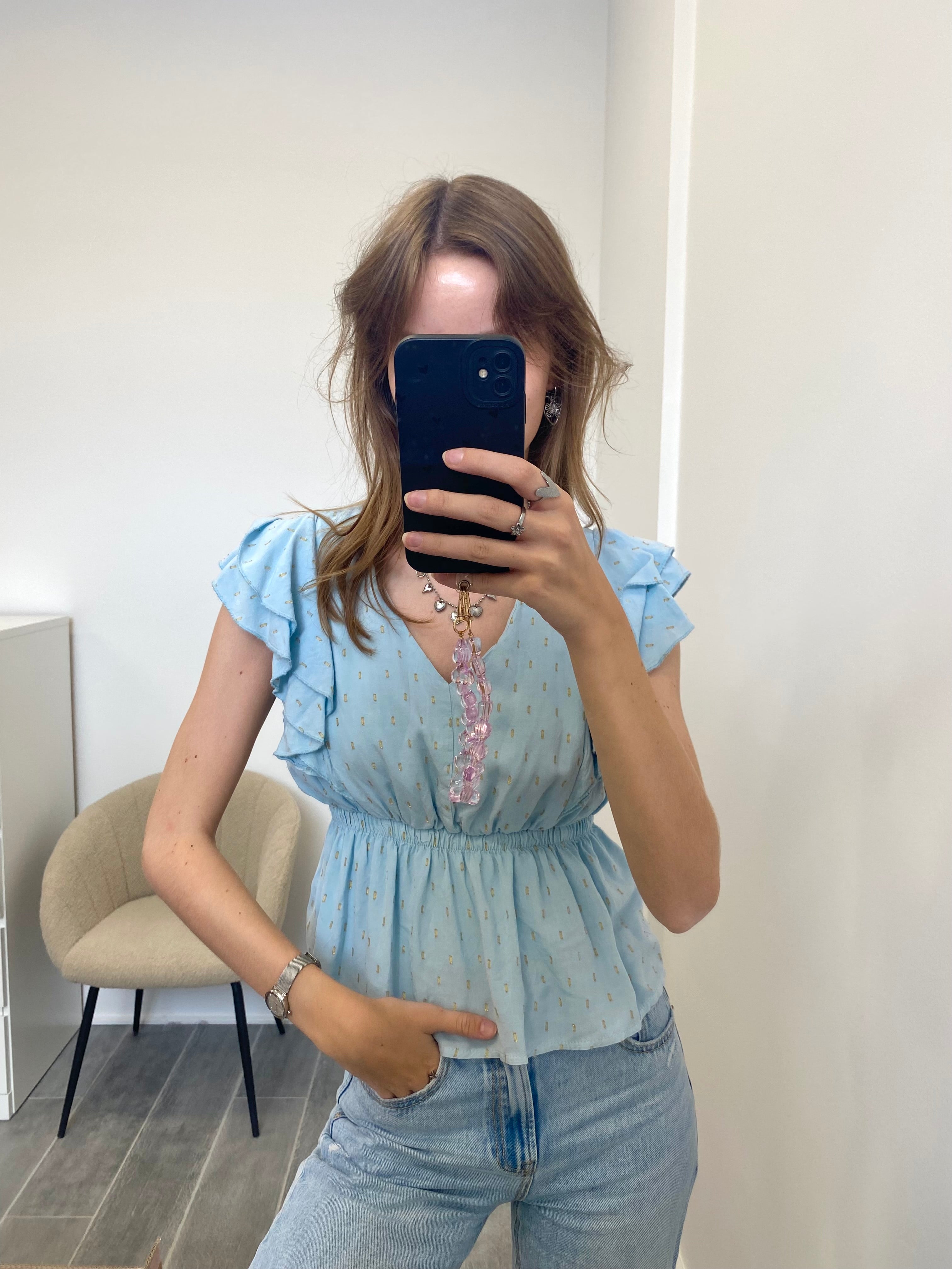 Liora Top - Sky Blue