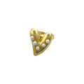 Grote statement ring met hart en parels in het goud
