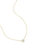 Ketting met diamanten steentjes in het goud