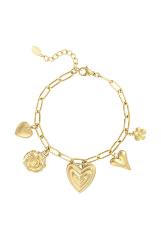 HEARTFELT CHARMS ARMBAND