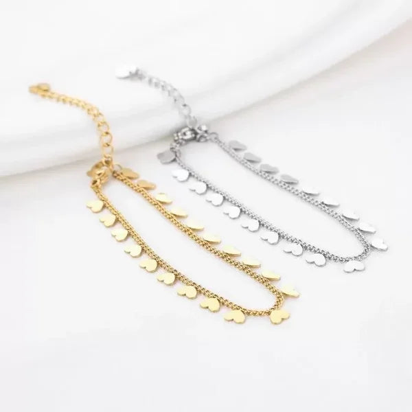 Hartjes armband subtiel