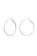 Oorringen hoops zilver